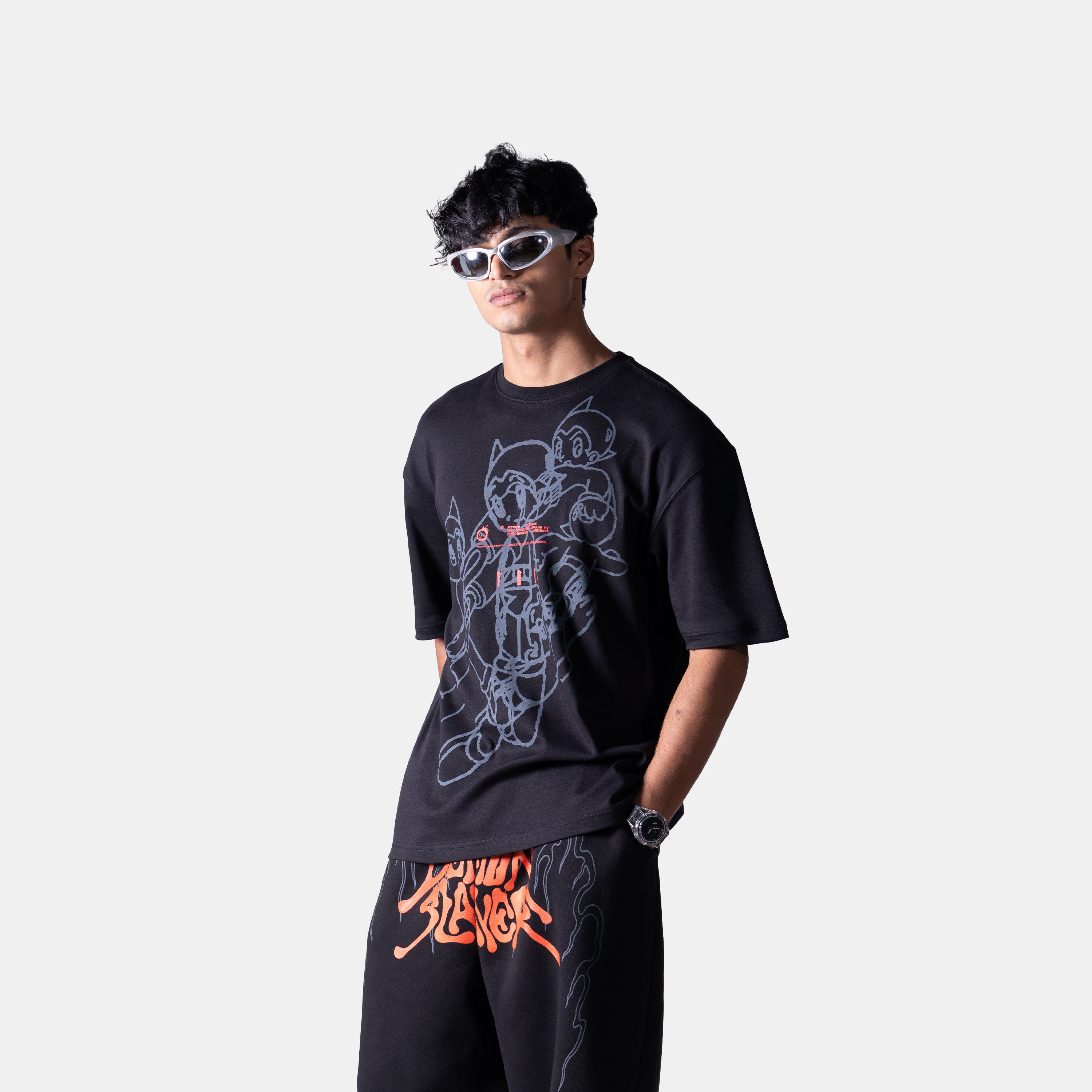 ★MAINBOOTH★[Astro Boy] Space T-shirt(BLACK)★正規品/送料込 ASTRO BOY MEGA PRINT ALL OVER PRINT TEE SHIRT MODERN BOOT
